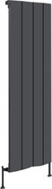 Design radiator verticaal aluminium mat antraciet 120x37,5cm856 watt- Eastbrook Fairford
