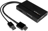 StarTech A/V reisadapter: 3-in-1 HDMI naar DisplayPort, VGA of DVI - 1920 x 1200