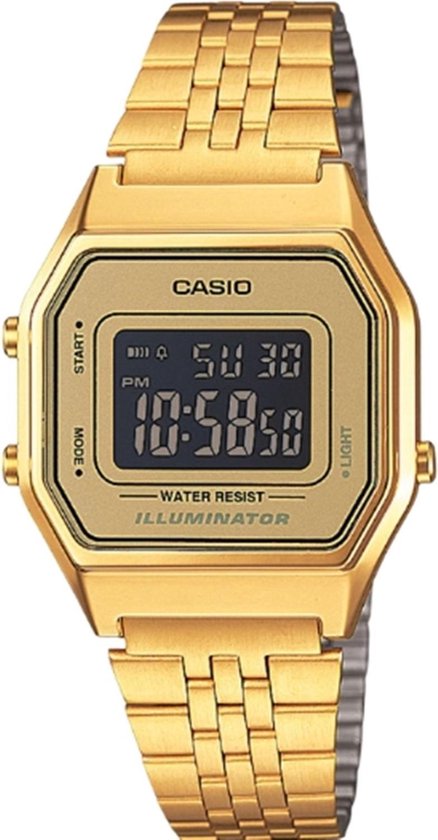 Casio LA680WEGA-9BER – Horloge – 29 mm – Staal – Goudkleurig