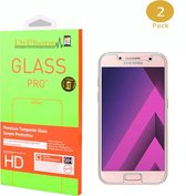 DrPhone 2 x A3 2017 Glas - Glazen Screen protector - Tempered Glass 2.5D 9H (0.26mm)