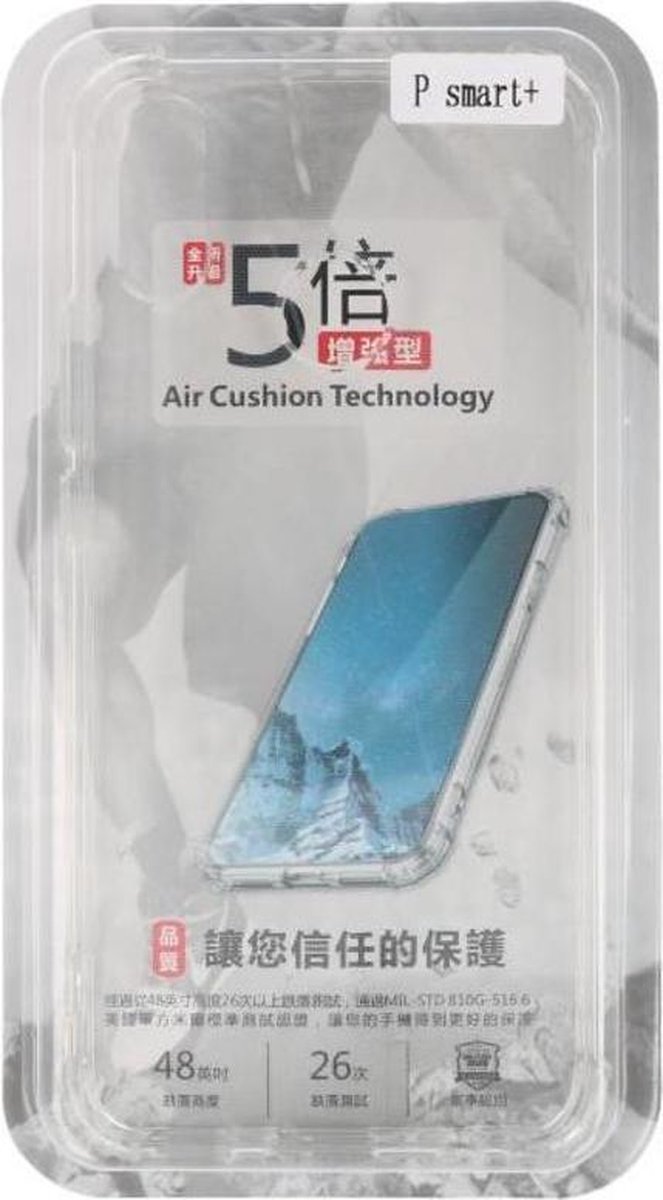 Schokbestendig transparant TPU hoesje Huawei P Smart Plus