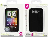 Muvit Minigel Case HTC Desire HD mobiele telefoon behuizingen Zwart