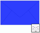 Benza Wenskaart Enveloppen - Langwerpig 16,2 x 11,4 cm = C6 - Royal blauw - 100 stuks