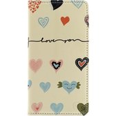 Mobilize Magnet Book Card Stand Case Samsung Galaxy Alpha I Love You