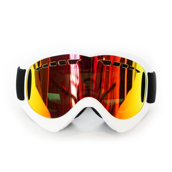 Dragon DR DXS 1 Unisex Skibril - Rode spiegellens - S-M