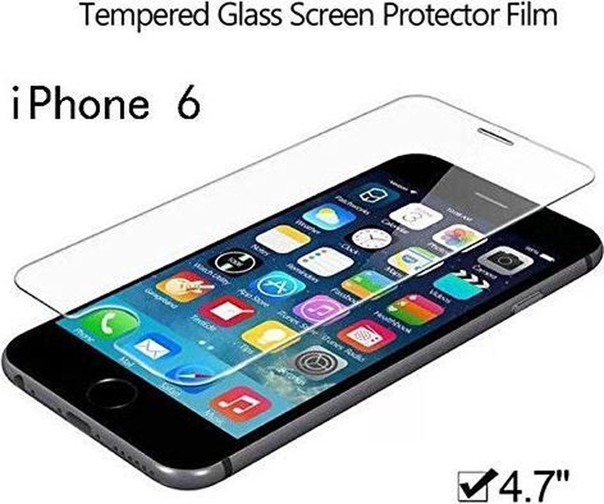 GLASS-Protector Glazen Screenprotector Tempered glass h9 voor geschikt voor iPhone 6 4.7