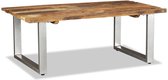 Salontafel 100x60x38 cm massief gerecycled bielshout (incl. vloerviltjes)