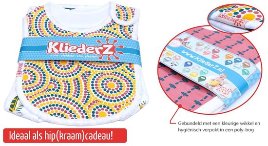 KliederZ hippe baby slabbetjes meisjes - 3 eet slabbers - slabben t/m 3 jr FB03a van KliederZ — afbeelding 3