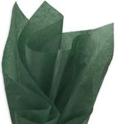 Papier de soie Vert Foncé - 50 x 75cm - 17gr - 240 pièces - Papier buvard Vert Bouteille