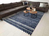 Flycarpets  Talamone Vloerkleed - 80x150cm - Blauw