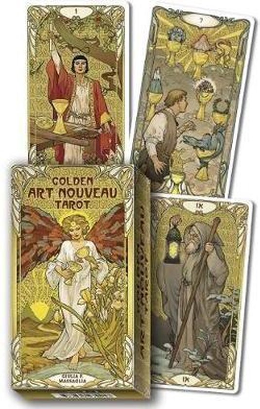 Boek cover Golden Art Nouveau Tarot van Giulia F Massaglia (Onbekend)