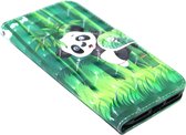 Panda hoesje kunstleer Geschikt voor iPhone XS Max