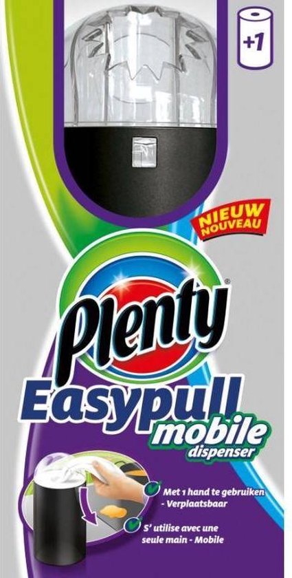 Plenty Easypull mobiele dispenser zwart | bol.com