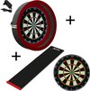 Afbeelding van het spelletje Dragon darts - Sorpresa PRO set - Rood-Zwart - dartbord - dartmat - dartbord verlichting