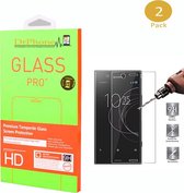 DrPhone 2 x XZ1 Compact  Glas - Glazen Screen protector - Tempered Glass 2.5D 9H (0.26mm)