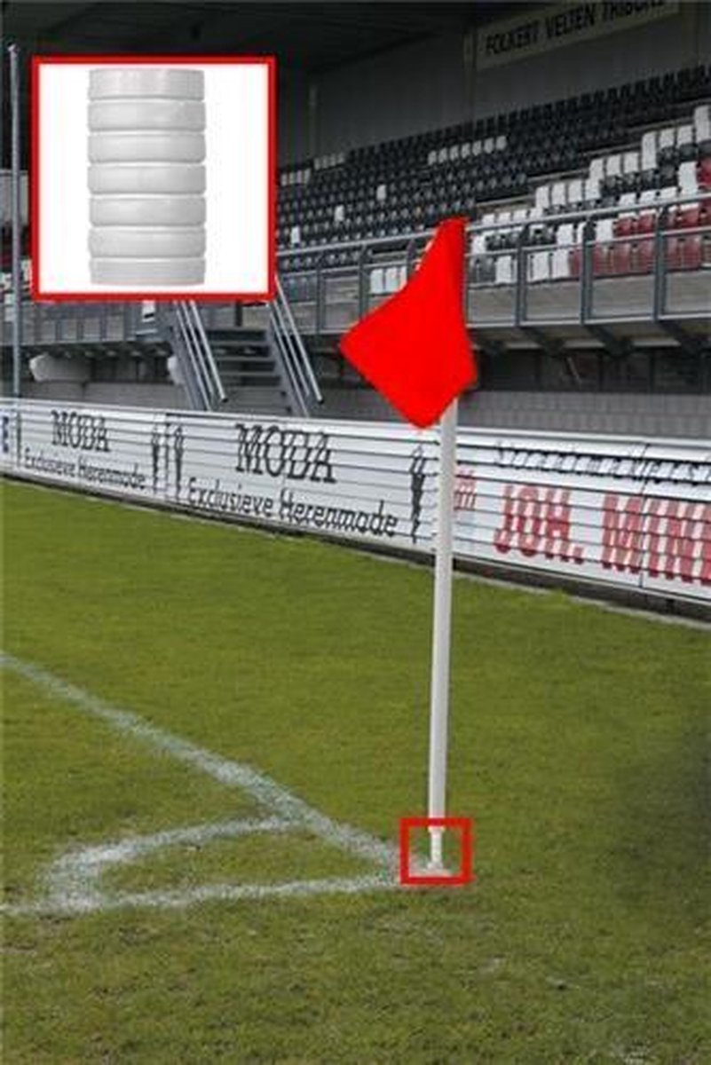 Sportec Cornervlagstok Met Veer 5 Cm X 190 Cm