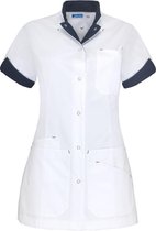 De Berkel zorgjas Livia-wit/navy-L