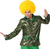 "Glanzende groene discovest voor mannen - Verkleedkleding - M/L"