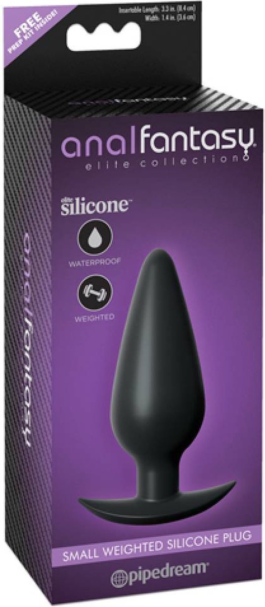 Pipedream Anal Fantasy Siliconen Butt Plug met Gewichtje - Small
