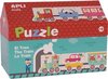 Afbeelding van het spelletje Apli Kids trein puzzel