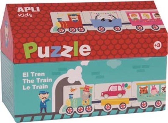 Afbeelding van het spel Apli Kids trein puzzel