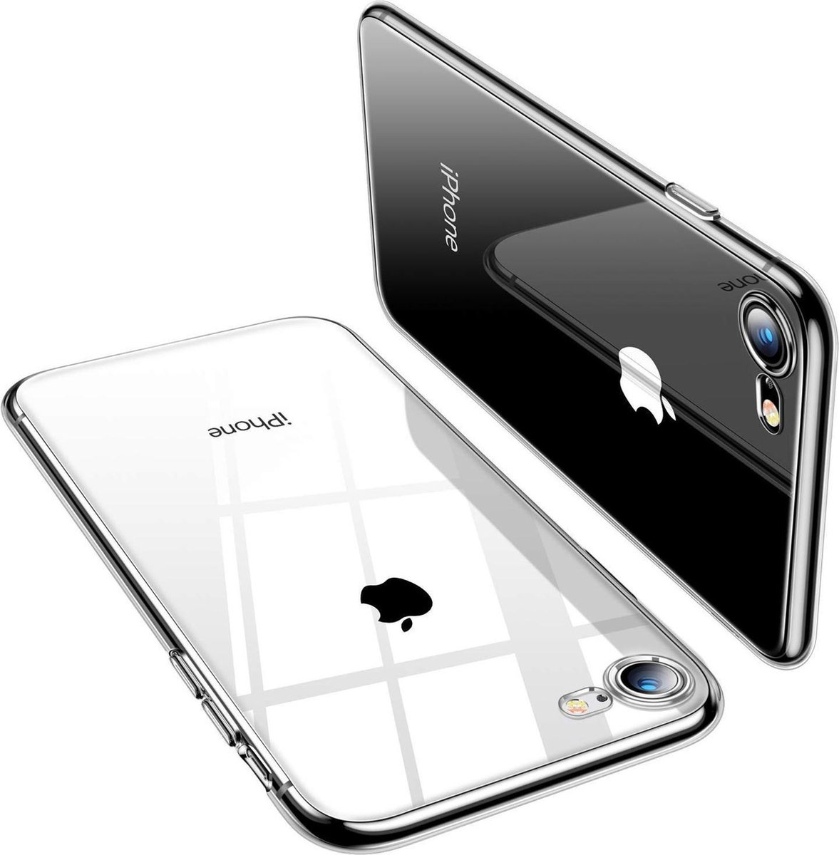 iPhone 7 / 8 / SE 2020 Hoesje Transparant Doorzichtig - TPU | bol.com