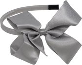 Jessidress Chique Meisjes Haar Diadeem met haarstrikje van licht glitters - Zilver