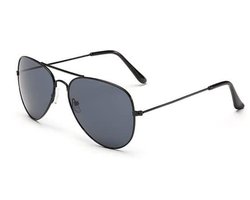 Hidzo Zonnebril piloten zonnebril Zwart - UV 400 - In brillenkoker