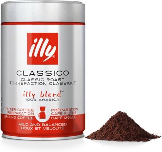 illy - Koffie gemalen filterkoffie normale branding 12 x