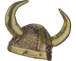 Vegaoo - Soepele Viking helm voor volwassenen - Bruin - One Size