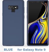 Luxe Liquid Silicone Back Cover Set  voor Galaxy Note 9 _ Blauw