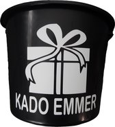Cadeau Emmer - Kado Emmer - 12 liter - zwart - cadeau - geschenk - gift - kado - surprise
