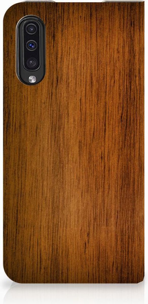 Samsung Galaxy A50 Book Wallet Case Donker Hout