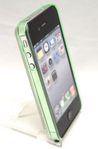 Hard plastic backcase iphone 4 groen doorzichtig