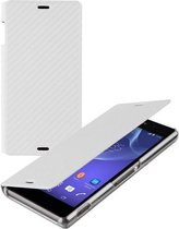 Roxfit Flip Book Case Sony Xperia Z3 Carbon White