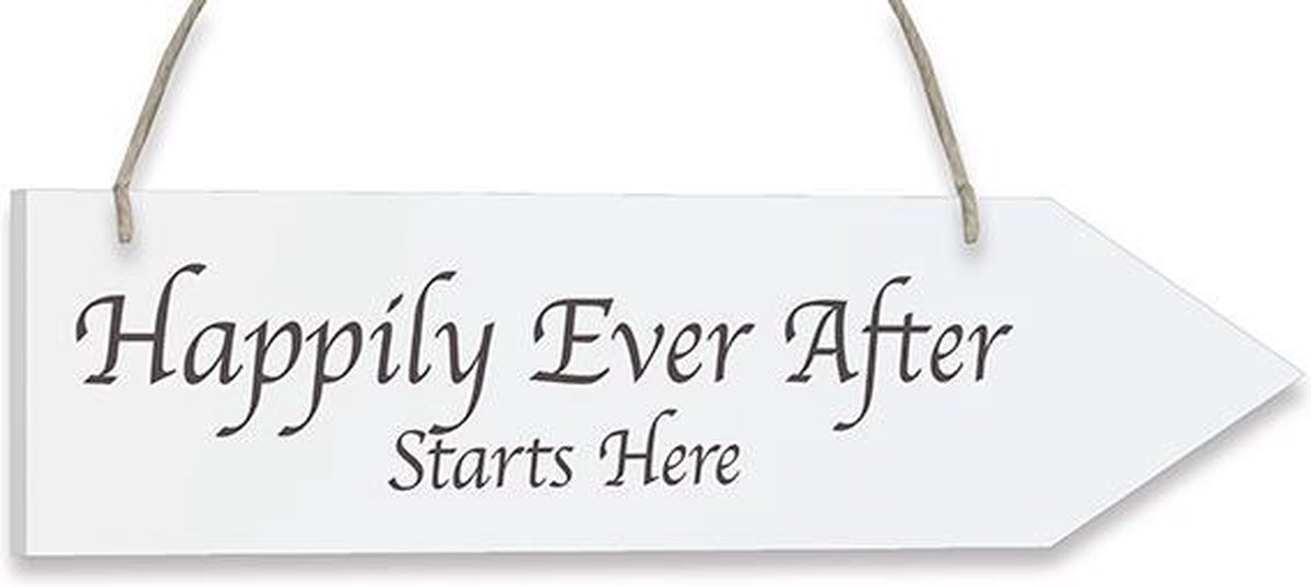 Oaktree - Houten pijl Happily Ever After