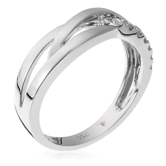 Orphelia RD-3381/50 - Ring - 18 Karaat Witgoud / Diamant 0.15 ct