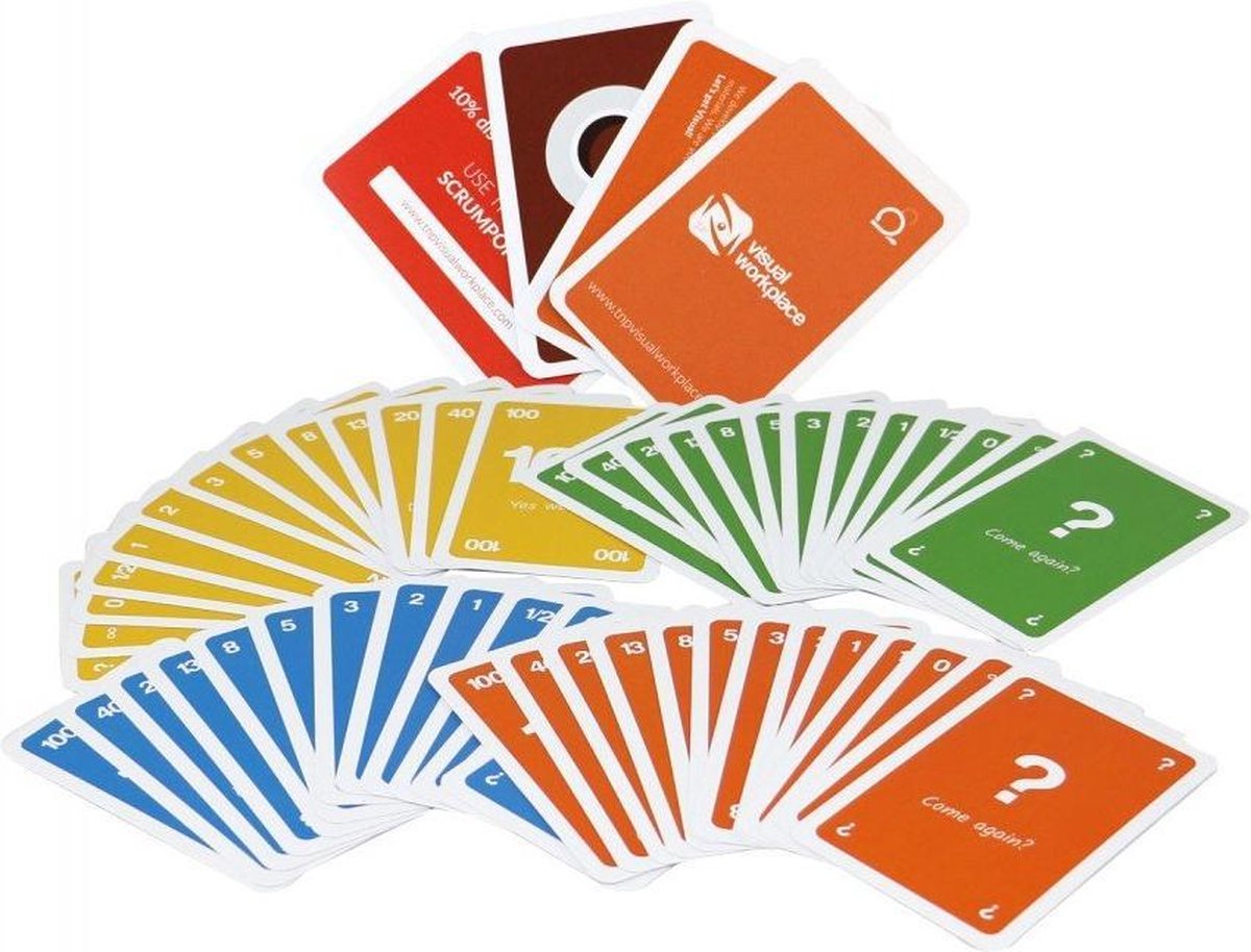Scrum Planning Poker kaarten - Engels - Geschikt voor Professionals