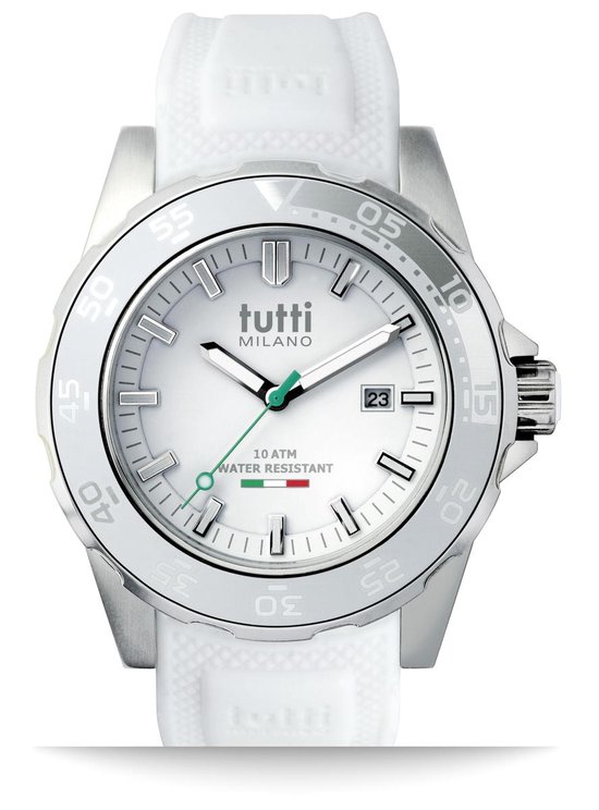 Tutti Milano TM900WH- Horloge - 42.5 mm - Wit - Collectie Corallo | bol.com