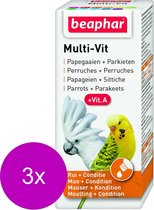 Beaphar Multi-Vitamine Papegaaien - Vogelapotheek - 3 x 20 ml