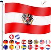 Vlaggenmast - 6.5M - incl vlag Oostenrijk