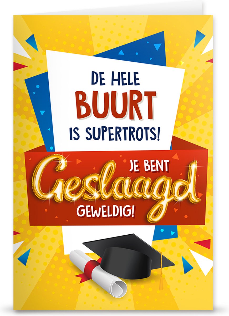 Geslaagd ballon "De hele buurt"