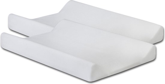 Jollein Waskussenhoes badstof 50x70cm white (2pack)
