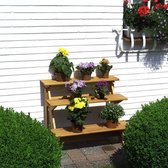 Escalier à fleurs en bois - support à fleurs (DROIT)