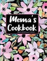 Mema's Cookbook Black Wildflower Edition