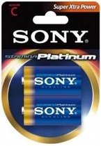 Sony 2x C Stamina Platinum, Batterie à usage unique, C, Alcaline, 1,5 V, 2 pièce(s), Bleu