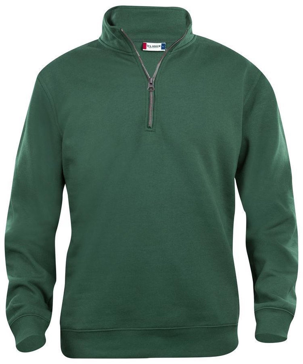Clique Basic Half Zip 021033 - Flessen-groen - L