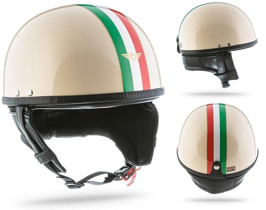 MOTO • ITALY • M • Helm Motor Retro Vespa Scooter Jethelm Pothelm Braincap  | bol.com