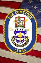 US Navy Dock Landing Ship USS Comstock (LSD 45) Crest Badge Journal