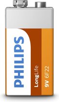 Philips LongLife Batterij 6F22L1F/10